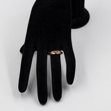 Anello vintage in oro giallo 9k con diamante (0,20ctw)