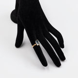 Anello vintage in oro giallo 18k con acquamarina (3ct), anni '70