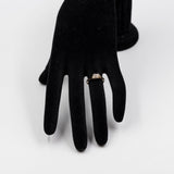 Anello vintage in oro giallo 9k con diamanti (0,24ctw)