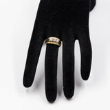 Anello vintage in oro giallo 18k con diamanti (0.64ctw), anni '70