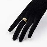 Anello vintage in oro giallo 18k con diamanti (0.64ctw), anni '70
