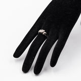 Anello vintage in oro bianco 14k con diamanti (0,30ctw), anni '60