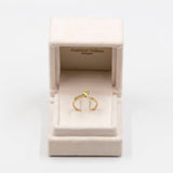 Anello vintage in oro giallo 9k con peridoti