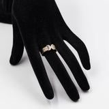 Anello vintage in oro giallo,rosa e bianco 14k con diamanti