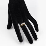 Anello vintage trilogy in oro giallo 14k con diamanti (1ct in totale), anni '70