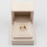 Anello vintage in oro giallo 14k con diamante