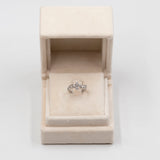 Anello vintage in platino 900 con diamanti (1ctw)