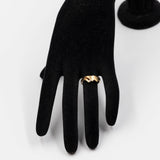 Anello vintage in oro giallo 14k con diamante