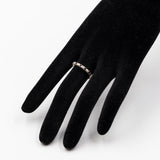 Anello vintage in oro giallo 9k con zaffiri e diamanti