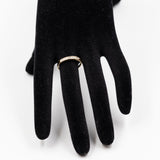 Anello vintage a veretta in oro giallo 9k con diamanti (0,10ctw)