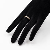 Anello vintage a veretta in oro giallo 9k con diamanti (0,10ctw)