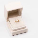 Anello vintage in oro giallo 18k con perla