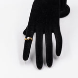 Anello vintage in oro giallo 18k con perla