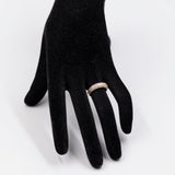 Anello vintage a veretta in oro giallo 18k con pavé di diamanti (1ctw)