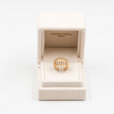 Anello vintage in oro 14k a cestino, anni '70