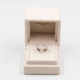 Anello eternity in oro bianco 18k con diamanti (0,20ctw), anni '60