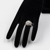 Anello vintage in oro bianco 14k con diamanti (1ctw), anni '80