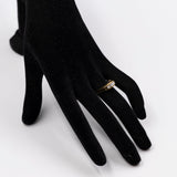 Anello vintage trilogy in oro giallo 14k con diamanti (0,27ctw), anni '70