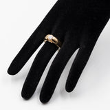 Anello vintage solitario in oro giallo 18k e diamante (0,55ct), anni '70