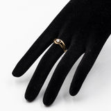 Anello vintage in oro giallo 14k con diamante (0,18ct), anni '70