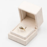 Anello vintage in oro giallo 14k con diamanti (0,28ctw), anni '70