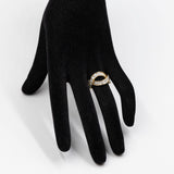 Anello vintage in oro giallo 18k con diamanti di taglio brillante (1ctw)