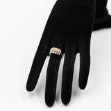 Anello vintage in oro giallo 14k con diamanti (1ctw), anni '70