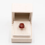 Anello antico in oro rosa 8k con corniola incisa, primi del '900