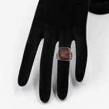 Anello antico in oro rosa 8k con corniola incisa, primi del '900