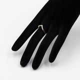 Anello vintage a "V" in oro giallo 14k con diamanti (0,09ctw), anni '70