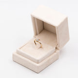 Anello vintage in oro 9k con diamanti (0,09ctw)