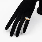 Anello vintage in oro giallo 14k con opale (1ct), anni '70