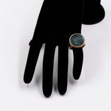 Anello a sigillo antico in 8k e princisbecco con diaspro sanguigno inciso, fine '800