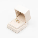 Anello vintage in oro giallo 14k con opale (1ct), anni '70
