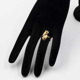 Anello vintage in oro giallo 18k con zaffiri