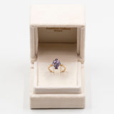 Anello in oro giallo 9k con tanzaniti (1,30ctw), 2014