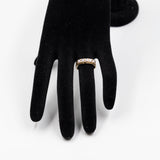 Anello vintage a riviera in oro giallo 18k con diamanti (0,50ctw), anni '70