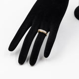 Anello vintage a riviera in oro giallo 18k con diamanti (0,50ctw), anni '70