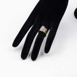 Anello harem vintage in oro bianco e giallo 18k con diamanti (0,20ctw), anni '80
