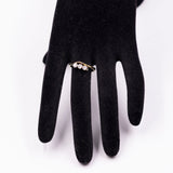 Anello vintage trilogy in oro giallo 9k e diamanti (0,09ctw)