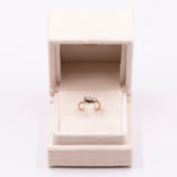 Anello vintage trilogy in oro giallo 9k e diamanti (0,09ctw)