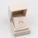 Anello vintage in oro bianco 14k con diamanti (0,08ctw)