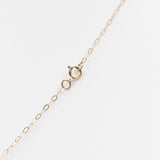 Collana vintage in oro 9k con topazio azzurro