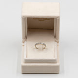 Anello vintage a riviera in oro bianco 18k con diamanti (0.22ctw), anni '60