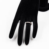 Anello vintage a riviera in oro bianco 18k con diamanti (0.22ctw), anni '60
