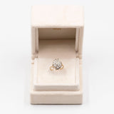 Anello vintage in oro giallo 9K con diamanti
