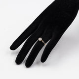 Anello vintage in oro giallo 9k con diamanti (0,45ctw)