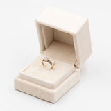 Anello vintage in oro giallo 9k e diamanti (0,15ctw)