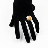 Anello vintage in oro giallo 18k con diamanti (0.50ctw), anni '70