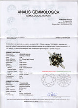 *RISERVATO* Anello solitario in oro bianco 18K con diamante centrale (1.24ct) e diamanti laterali
